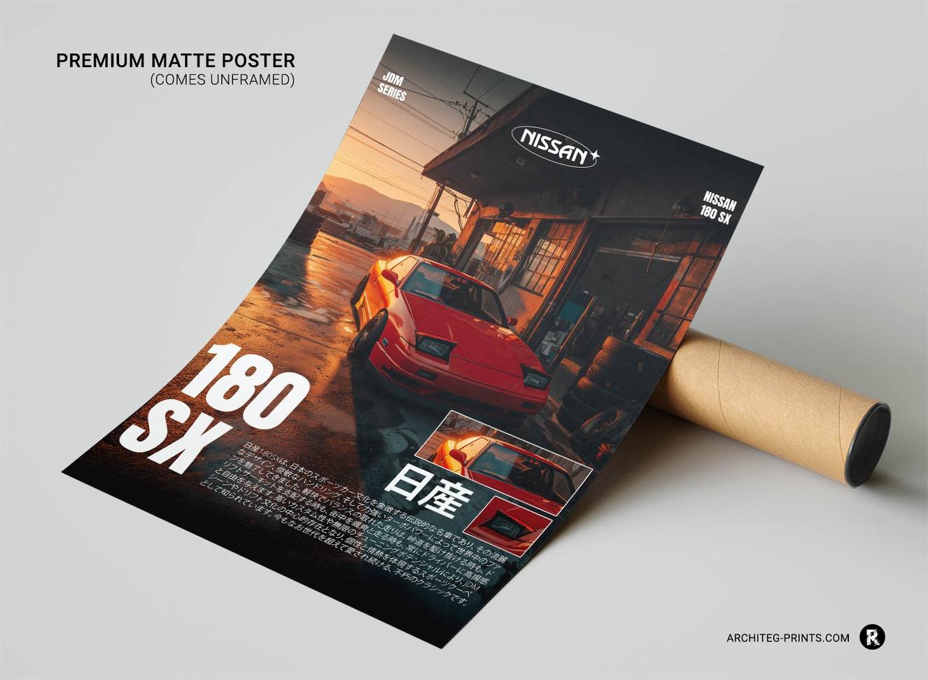 ガゼット MASS パンフレット Nissan 180SX - Sport Car Poster Print | Architeg Prints | Architeg